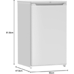 Beko TS190340N 85L Clase E Mini Frigorífico Bajo Encimera - Imagen 3