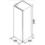 Kromsline KCOL-170-IX 330L 170x60cm Frigorífico - Imagen 4
