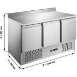 GGM Gastro SAG147EAND#07 Mesa de Enfriamiento para Saladette/Pizza Eco - Imagen 3