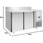METRO Professional Mesa Refrigerada GCC2100BS 215L Aire 250W Cerradura - Imagen 2
