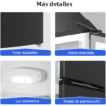 CHiQ FBM157L42 157L Frigorífico Combi Compacto Inox - Imagen 3