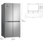 LG Frigorífico Americano Combi 508-641L Door Cooling - Imagen 2