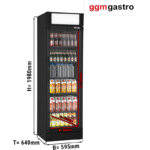 GGM Gastro GK374UES 347L Refrigerador de Bebidas Comercial - Imagen 4