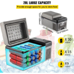 VEVOR Refrigerador Portátil de Auto Compresor 20L-55L Congelador Ajustable para Camping y Viajes - Imagen 4