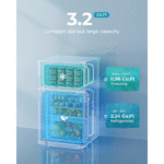 Euhomy Mini Refrigerador 2 Puertas 3.2 pies cúbicos Congelador Original Variaciones - Imagen 3